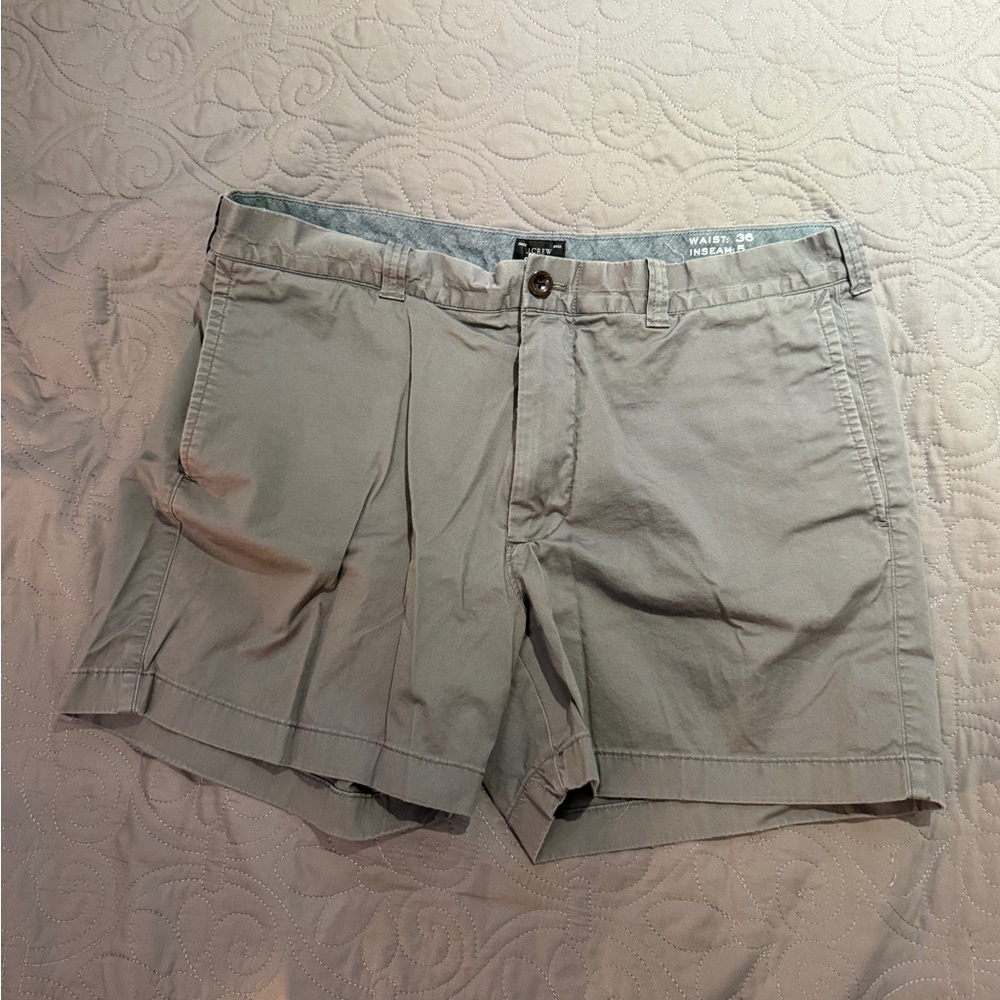 J. Crew Gray Flat Front Shorts
